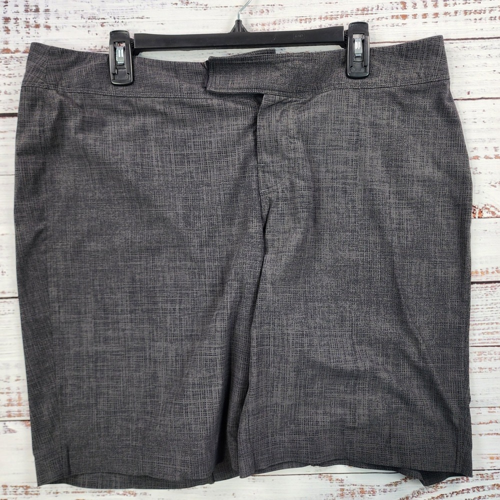 Lululemon Men's Commission Shorts Classic Asphalt Grey Check Size 38